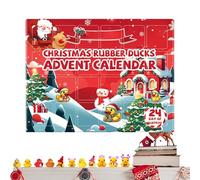 Hkuoeue Duck Countdown Calendar | 24 Days of Christmas Countdown Toys - Bath Toys Stocking Stuffers for Daily Family Activity Festive Decoration Home Ritual Classroom School Party