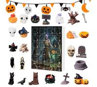 Hkuoeue Halloween Ornament Countdown Calendar - Spooky Pumpkin Halloween Calendar,Seasonal Decor for Dormitory Nursery School Offices Haunted House Fall Decoration Kids