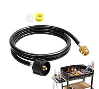 Hkuoeue Propane Tank Hose, Gas Hose for Propane Grill, 6 Ft Adapter Parts Connectors for Lawn Portable Grills Camping Stove Heater Garden Burner Heating Torch
