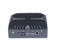HKUXZR 14th Gen Mini Host, Embedded Industrial Control Computer, Ultra5 125U(12 Cores and 14 Threads),8*2.5G Network Ports,4*USB,1*HDMI,1*DP,Supports 2*DDR5 Industrial Automation (8GB RAM 256GB SSD)