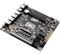 HKUXZR AMD Ryzen 7 8845HS NAS Motherboard, Firewall VPN Router DIY 2xSFF-8643, 4 Ports i226-V 2.5GbE LAN, 2xDDR5, 2*M.2 NVMe PCIE X16, 9*SATA3.0, HDMI2.0 DP USB4 Type-C, ITX 17x17CM