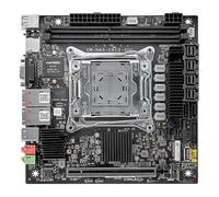 HKUXZR C612 NAS Motherboard LGA2011-3, 2x SATA 6Gbps,4*SFF-8643 2x 10 GbE Intel X550-T2, 2x M.2 NVMe, 1x PCIe x16, DDR4, Server Workstation MINI-ITX Mainboard for Xeon E5 V3/V4 17 * 17cm