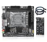 HKUXZR C612 NAS Motherboard LGA2011-3, 2x SATA 6Gbps,4*SFF-8643 2x 10 GbE Intel X550-T2, 2x M.2 NVMe, 1x PCIe x16, DDR4, Server Workstation MINI-ITX Mainboard for Xeon E5 V3/V4 17 * 17cm M.2 SFF-8643