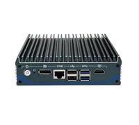 HKUXZR Firewall Appliance Mini PC,Intel N100 4 Cores and 4 Threads,4*Intel 2500M Ethernet,Support 1*DDR4 3200MHz Memory Slot, up to 16 GB,Fanless Industrial Control Computer (NO RAM NO SSD)