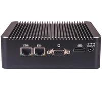 HKUXZR Firewall Appliance Mini PC, Inter Celeron N2840 2 cores 2 Threads,2*Inter Gigabit Network Card,Support 1*DDR3L,Support 1*SATA solt,1*MSATA Slot,Industrial Desktop Computer (NO RAM NO SSD)