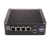 HKUXZR Firewall Hardware Appliance Inter Processor N150 Mini PC, 4*i226V 2.5GbE LAN, 4 Core and 4 Thread,2*USB2.0,2*USB3.0,1*M.2 2280,2*SATA3.0,DDR4 2400-3200MHz(NO RAM NO SSD)