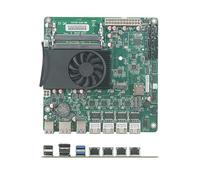 HKUXZR N5105 NAS Motherboard, 4 Ports i226/i225 2.5GbE LAN, 2 x M.2 NVMe, 6 x SATA3.0, 2 x DDR4, Mini ITX Soft Router VPN Openwrt Barebone Micro Appliance DIY