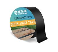HKVPPI Joist Tape, Black Butyl Sealant Tape for Decking Waterproof Self-Adhesive Joists Deck Tapes for Outdoor Repairs Building Beams Protection, 4CMX 10M