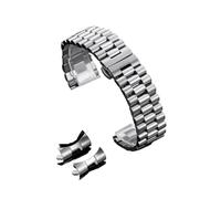 HKVTVCYPYA 10mm 12mm 13mm 14mm 16mm 17mm 18mm 19mm 20mm 21mm 22mm Solid Stainless Steel Watch Strap Classic Curved End Metal Watchband(Silver,19mm)