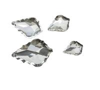 HKVTVCYPYA 10pcs 38-76mm Clear Maple Leaf Pendant Crystals Machine Grinding Chandelier Crystal For Wedding Decoration(50mm)