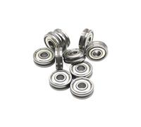 HKVTVCYPYA 10Pcs Micro Grooved Bearings 625 U Grooved Straightening Pulley 5X16X5mm Bearing