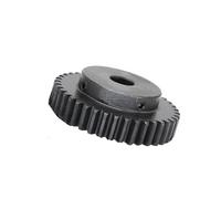 HKVTVCYPYA 1pc 1.5M Spur Gear 40 Teeth Thickness 12mm Bore 6-25mm Blackening Carbon Steel SC45 High Frequency Quenching Wheel(15 mm)
