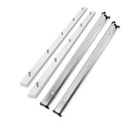 HKVTVCYPYA 1Set Table Saw Crosscut Sled Kit Set with 2xAluminum T-Track 2xMiter Bars for Woodworking DIY Tools(White)