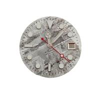 HKVTVCYPYA 29mm Watch Dial Meteorite Blue Lume Hands Compatible For ETA2836/2824 Automatic Movement Mod Accessories(A3 Red Second Hand)