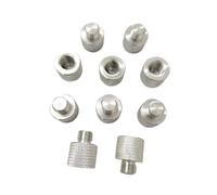 HKVTVCYPYA 2PCS/10PCS 3/8 24 Male To M10*1.5 Female Screw Aluminium Alloy Mount Adapter Adaptor Connector(10PCS)
