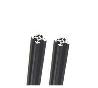 HKVTVCYPYA 2pcs Black Silver 2020 T-slot Aluminum Extrusions Frame Linear Rail For CNC Laser Engraving Machine(Black,600mm)