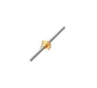 HKVTVCYPYA 3D Printer T12 Lead Screw OD 12mm Lead 2mm 4mm 8mm 10mm 12mm 14mm Pitch 2mm Length 100mm-600mm With Brass Nut(Picth 2mm lead 12mm-500mm)
