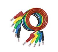 HKVTVCYPYA 5Pcs 200CM Dual 4MM Banana Plug Retractable Multimeter Test Leads Cable Wire Electrical Accessories Q.70022(A)