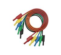 HKVTVCYPYA 5Pcs 200CM Dual 4MM Banana Plug Retractable Multimeter Test Leads Cable Wire Electrical Accessories Q.70022(B)