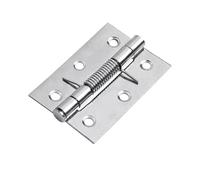 HKVTVCYPYA 6/10pcs 2inch 3inch 4inch Spring Loaded Hinges for Cabinets Stainless Steel Self Closing Door Hardware(4inch 100x62x1.3mm-10pcs)