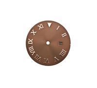 HKVTVCYPYA No Logo 24.2mm Watch Dial Mechanical BGW9 Luminous Compatible For NH05 NH06 Modification Parts For 31mm Case(Rose-Brown)