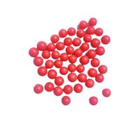 HKVTVCYPYA Red PP Solid Plastic Ball Polypropylene 3.175/4/4.5/5/5.556-12.7mm Floating Semi Transparent Rolling(8.731mm(100pcs))