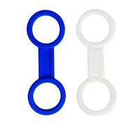 HKWFKAWA 2 Pcs Scuba Diving Mask Silicone Snorkel Keeper Retainer Clear and Blue