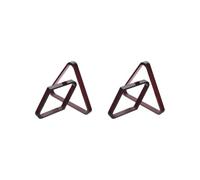 HKWFKAWA 2 set 2x Flat Billiard Ball Rack Set Diamond Rack Triangle Rack Accessory Snooker Red