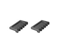 HKWFKAWA 2 set Billiard Pool Cue Holder 5 Slot for Home Billiard Table Edge Pool Anti Slip 19.5x11x3.4 cm