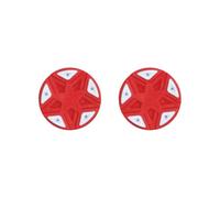HKWFKAWA 2 set Inline Roller Hockey Puck Street Hockey Puck for Entertainment Hockey Player Red 7.6x2.6 cm