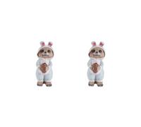 HKWFKAWA 2 set Meerkat Figurine Crafts Tabletop Decoration for Table Indoor Outdoor Cabinet