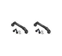 HKWFKAWA 2 set Mountain Bike Disc Brake Adapter Parts Accessories for Biking Outdoor Riding Black Length 7.4 cm