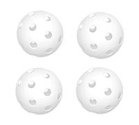 HKWFKAWA 4 Pcs Floorball Balls Hollow Unihockey Balls for Players Professionals Training White Ball Diameter 7.2 cm