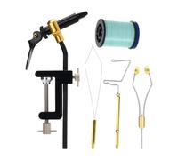 HKWFKAWA 5 Pcs Fly Tying Tools Portable Fly Tying Finisher Knotter Fly Tying Accessories Blue Thread