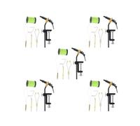 HKWFKAWA 5 set 5x Fly Tying Tools Portable Fly Tying Finisher Knotter Fly Tying Accessories Green Thread