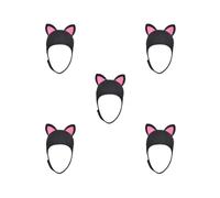 HKWFKAWA 5 set Cat Ears Diving Hood 3 mm Neoprene Diving Wetsuit Hood Cute for Sailing Kayak Black Pink