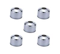 HKWFKAWA 5 set Gas Tank Metal Case Portable Gas Canister Protective Cover for Outside Grill silvery