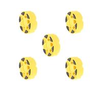 HKWFKAWA 5 set Inline Roller Hockey Puck Durable Multifunctional Ice Hockey Puck Equipment Yellow 76x25 mm