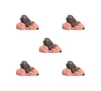 HKWFKAWA 5 set Little Ceramic Smiling Maitreya Happy Buddha Statue Figurine Ornaments C Type C