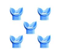 HKWFKAWA 5 set Scuba Diving Regulator Mouthpiece Comfort Bite Fits Most Standard Regulators Blue 5.12x5.39 cm