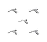 HKWFKAWA 5 Set Short Stunt Clutch Lever 22 mm CNC Sturdy Spare Parts Motorcycle Clutch Brake Argent