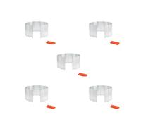 HKWFKAWA 5 set Stove Windscreen Folding Portable Windshield for Outdoor Cooking Backpacking Argent silvery