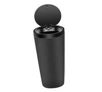 HKWFKAWA Car Trash Can 800ml with Lid Automotive Garbage Bin for Vehicles Trucks Suvs Black