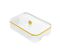 HKWFKAWA Divided Serving Dishes Modern Dried Fruit Plate for Chocolate Dessert Fruits Clear