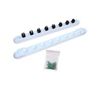 HKWFKAWA Pool Cue Rack Wooden Wall Mounted for Players Billiard Room Community Center White Length 48 cm