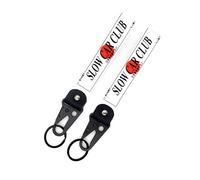 HKwroadrid Motorcycle Jdm Key Chain Tag,Jet Tag Keychain,Motorcycle Key Lanyard For Men, Slow Car Club, S