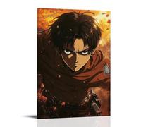 HKXXMTQMM Anime Poster - Attack on Titan- Levis Final Battle Against The Titans Contemporary Hanging Wall Art - Decorative Mural Design16x24inch(40x60cm)