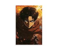 HKXXMTQMM Anime Poster - Attack on Titan- Levis Final Battle Against The Titans Contemporary Hanging Wall Art - Decorative Mural Design24x36inch(60x90cm)
