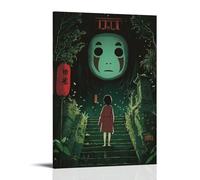 HKXXMTQMM Anime Poster - Spirited Away- Chihiros Journey Through The Spirit World Contemporary Hanging Wall Art - Decorative Mural Design12x18inch(30x45cm)