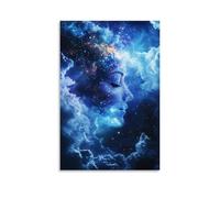HKXXMTQMM Celestial Dream- A Cosmic Ballet of Stars And Nebulae Contemporary Hanging Wall Art - Decorative Mural Design20x30inch(50x75cm)